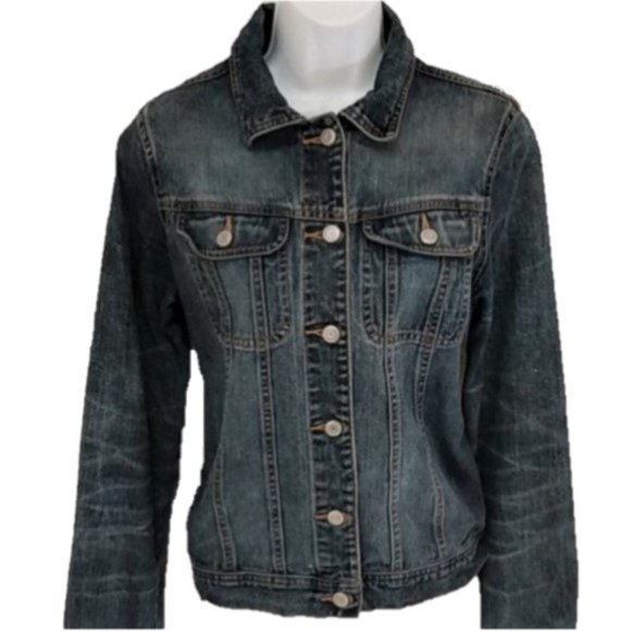 Vintage Old Navy Denim Jean Jacket sz M - Picture 1 of 8